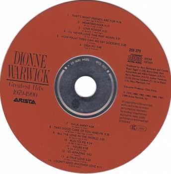 CD Dionne Warwick: Greatest Hits 1979-1990 14941