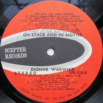LP Dionne Warwick: On Stage And In The Movies 437162