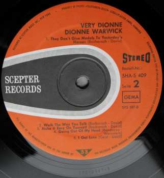 LP Dionne Warwick: Very Dionne 360331