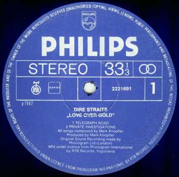 LP Dire Straits: Love Over Gold 497919