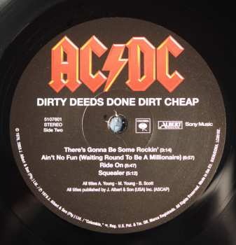LP AC/DC: Dirty Deeds Done Dirt Cheap