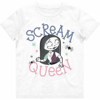 Merch Disney: Dětské Girls Tričko The Nightmare Before Christmas Scream Queen 3-4 roky