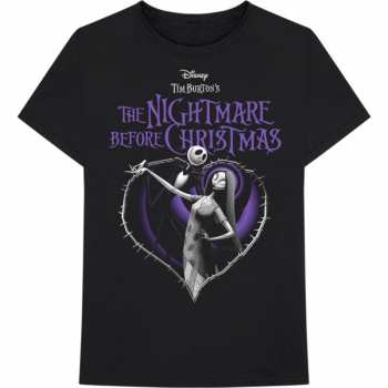 Merch Disney: Tričko The Nightmare Before Christmas Purple Heart  L