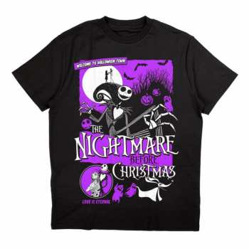 Merch Disney: Tričko The Nightmare Before Christmas Welcome To Halloween Town 