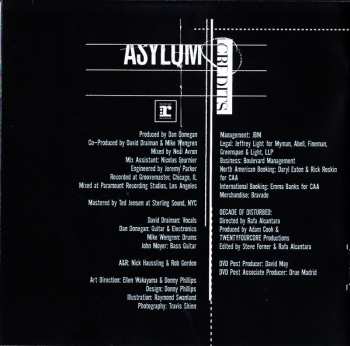 CD Disturbed: Asylum 2935