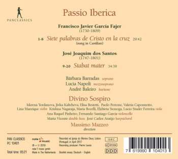 CD Divino Sospiro: Passio Iberica - The Seven Last Words Of Christ / Stabat Mater 540607
