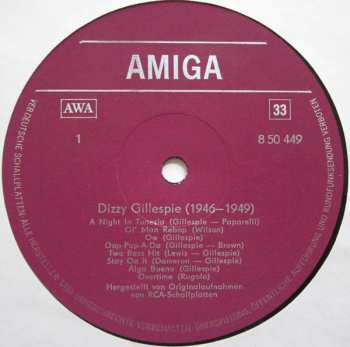 LP Dizzy Gillespie And His Orchestra: Dizzy Gillespie (1946-1949) 157821