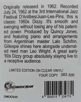 LP Dizzy Gillespie: Dizzy On The French Riviera CLR | LTD