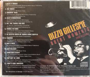 CD Dizzy Gillespie: Great Moments Rare Sessions 238812