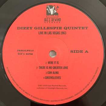 LP Dizzy Gillespie Quintet: Live in Las Vegas 1963 459216