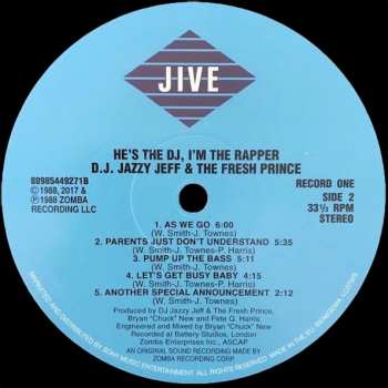 2LP DJ Jazzy Jeff & The Fresh Prince: He's The DJ, I'm The Rapper 378234
