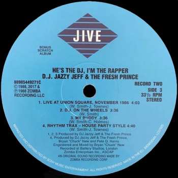 2LP DJ Jazzy Jeff & The Fresh Prince: He's The DJ, I'm The Rapper 378234