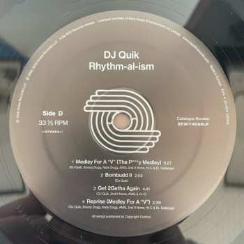 2LP DJ Quik: Rhythm-Al-Ism (Over 70 Minutes Of Commercial-Free Music) 447546