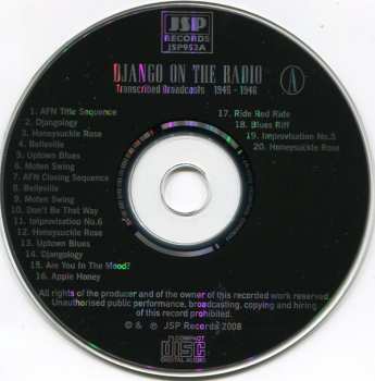 5CD/Coffret Django Reinhardt: Django On The Radio (Transcribed Broadcasts From The Greatest Jazz Guitarist Of His Era)