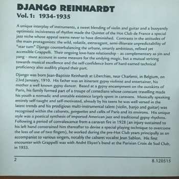 CD Django Reinhardt: Djangology - Vol. 1: 1934-1935 429067