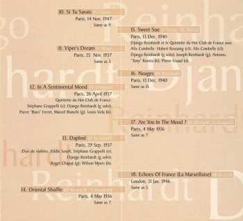 CD Django Reinhardt: Echoes Of France DIGI 380151