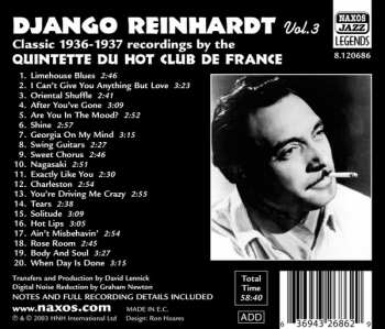 CD Django Reinhardt: Swing Guitars, Vol. 3 1936 - 1937 (Classic Recordings By Quintette Du Hot Club De France) 286765