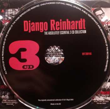 3CD Django Reinhardt: The Absolutely Essential 3 CD Collection 92800