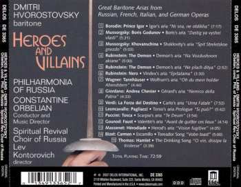 CD Dmitri Hvorostovsky: Heroes And Villains 175353