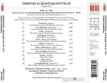 CD Dmitri Shostakovich: Michelangelo Suite Op. 145a 446640
