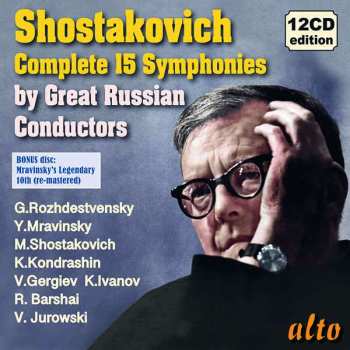12CD/Box Set Dmitri Shostakovich: Complete 15 Symphonies By Great Russian Conductors 480524