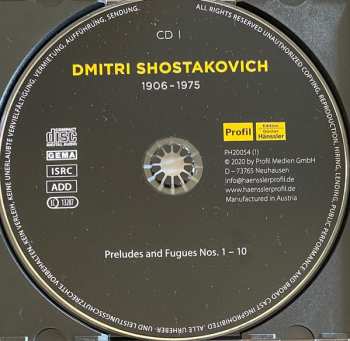 5CD/Box Set Dmitri Shostakovich: 24 Preludes And Fugues For Piano, Op. 87 156238