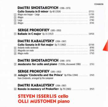 CD Dmitri Shostakovich: Cello Sonatas / Ballade 313968