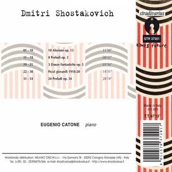 CD Dmitri Shostakovich: Complete Piano Works Vol.1 178016