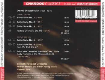 2CD Dmitri Shostakovich: Ballet Suites Nos. 1-5; Festive Overture; Suite from 'Katrina Ismailova' 310675