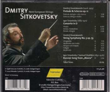 CD Igor Stravinsky: String Symphony No. 3 Op. 73 / Prelude & Scherzo Op. 11 / Concerto In D