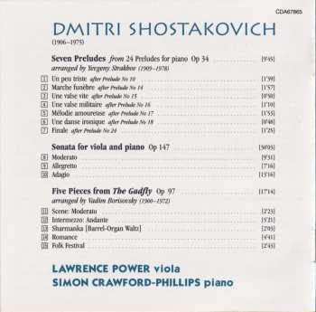 CD Dmitri Shostakovich: Music For Viola And Piano 115611