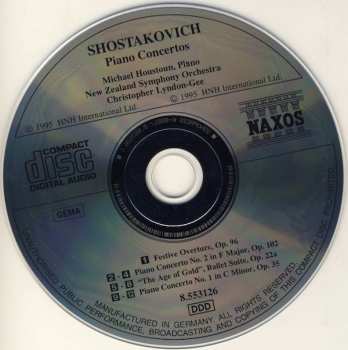 CD Dmitri Shostakovich: Piano Concertos Nos. 1 And 2 • Festive Overture • "The Age Of Gold" 286989