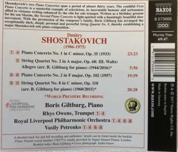 CD Dmitri Shostakovich: Piano Concertos Nos. 1 And 2 / String Quartet No. 8 (Arranged For Piano) 193138