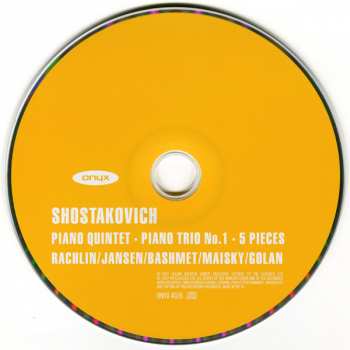 CD Dmitri Shostakovich: Piano Quintet - Trio No. 1 - 5 Pieces (Live In Vienna) 342367