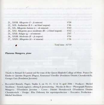 CD Dmitri Shostakovich: Piano Sonata Nº 2 / 24 Preludes  330457