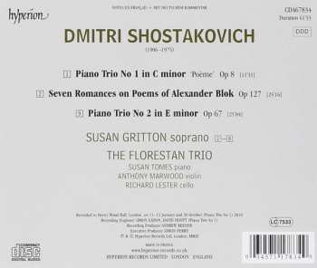 CD Dmitri Shostakovich: Piano Trios Nos 1 & 2 • Seven Romances Op 127 310613