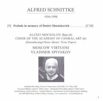 CD Dmitri Shostakovich: Rayok / Chamber Symphony / Prelude and Scherzo 147066