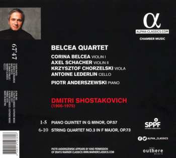 CD Dmitri Shostakovich: String Quartet No. 3 / Piano Quintet 146705
