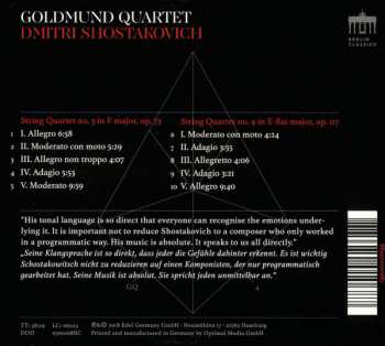 CD Dmitri Shostakovich: String Quartets 3 & 9 297932