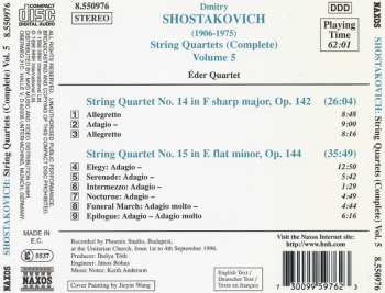 CD Dmitri Shostakovich: String Quartets (Complete) Volume 5 (Nos. 14 And 15) 324707