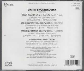CD Dmitri Shostakovich: String Quartets Nos. 4, 6, 8 324664