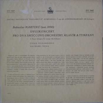 LP Dmitri Shostakovich: Symfonie Č. 7, Op. 60 "Leningradská" (3. Věta) / Dvojkoncert Pro Dva Smyčcové Orchestry, Klavír A Tympany 275598