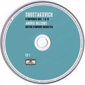 2CD Dmitri Shostakovich: Symphonies 1, 14 & 15 · Chamber Symphony In C Minor 57447