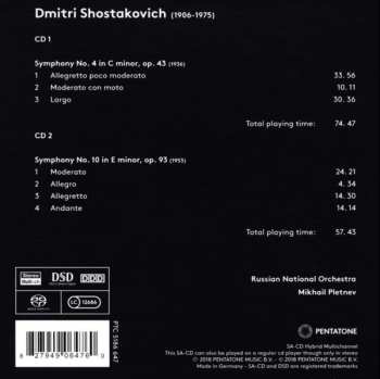 2SACD Dmitri Shostakovich: Symphonies Nos. 4 & 10 116716