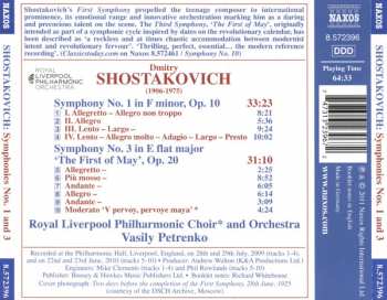 CD Dmitri Shostakovich: Symphony No. 1 • Symphony No. 3 'The First Of May' 227947
