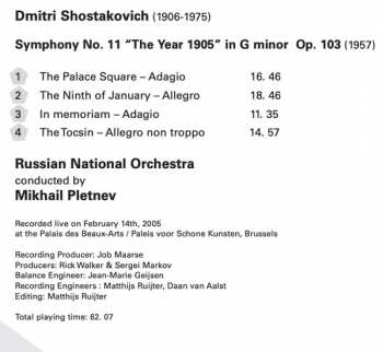 SACD Dmitri Shostakovich: Symphony No. 11 302069