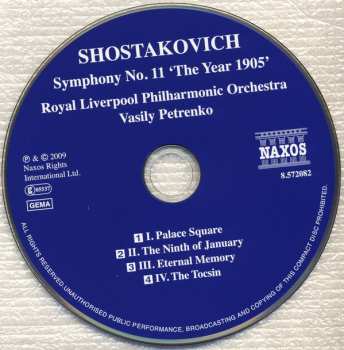 CD Dmitri Shostakovich: Symphony No. 11 'The Year 1905' 255570