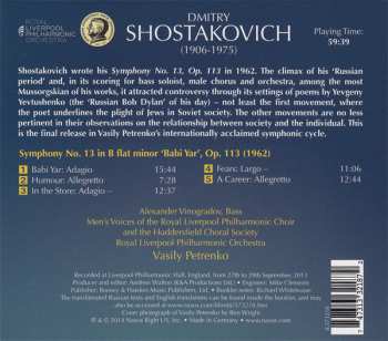 CD Dmitri Shostakovich: Symphony No. 13 'Babi Yar' 187976