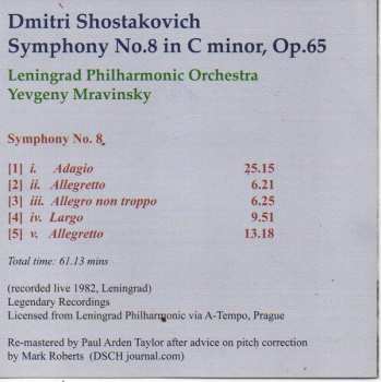 CD Dmitri Shostakovich: Symphony No. 8  295993