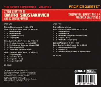 2CD Dmitri Shostakovich: The Soviet Experience: String Quartets Of Dmitri Shostakovich And His Contempories Volume II 338128